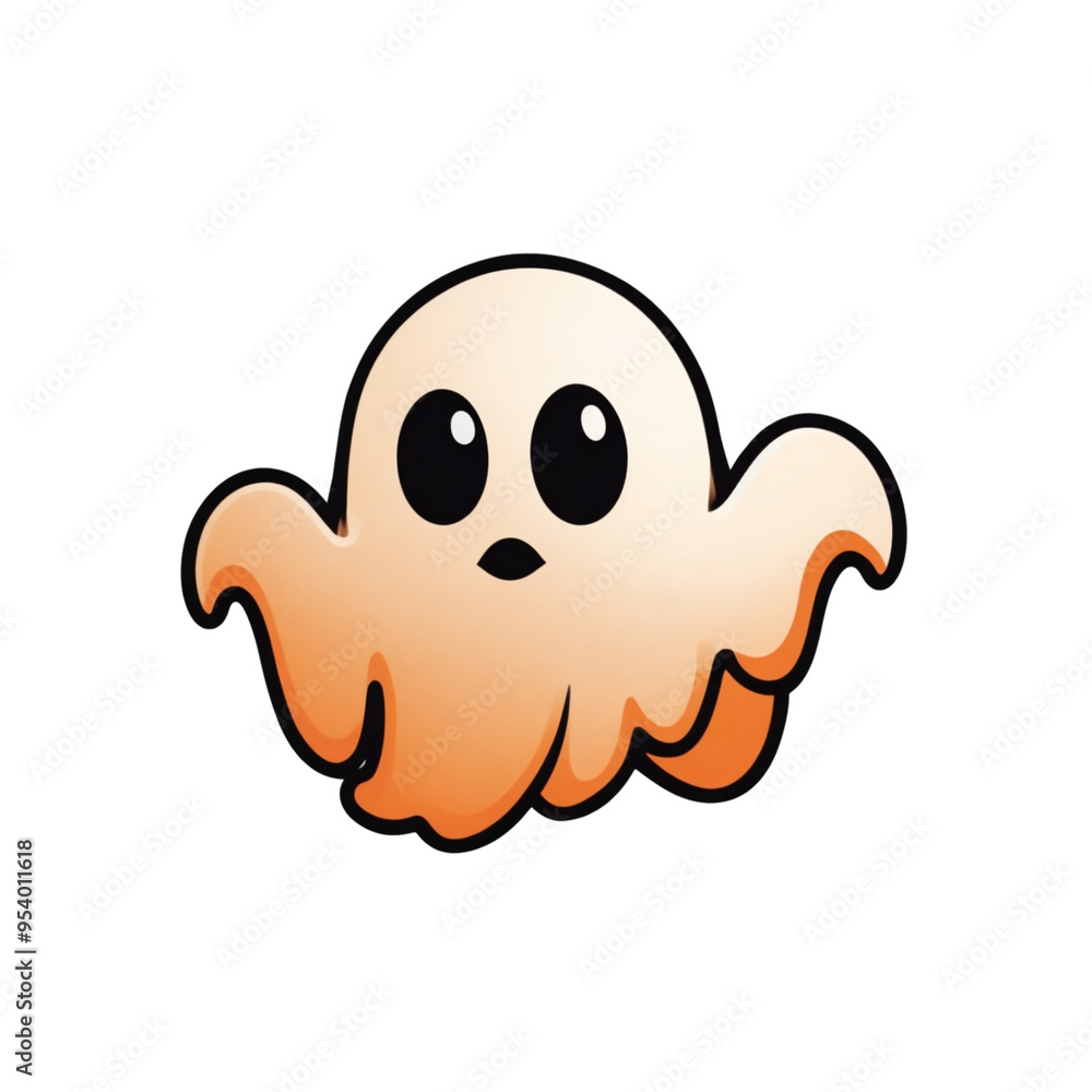 cheerful little orange ghost cheerful little orange ghost