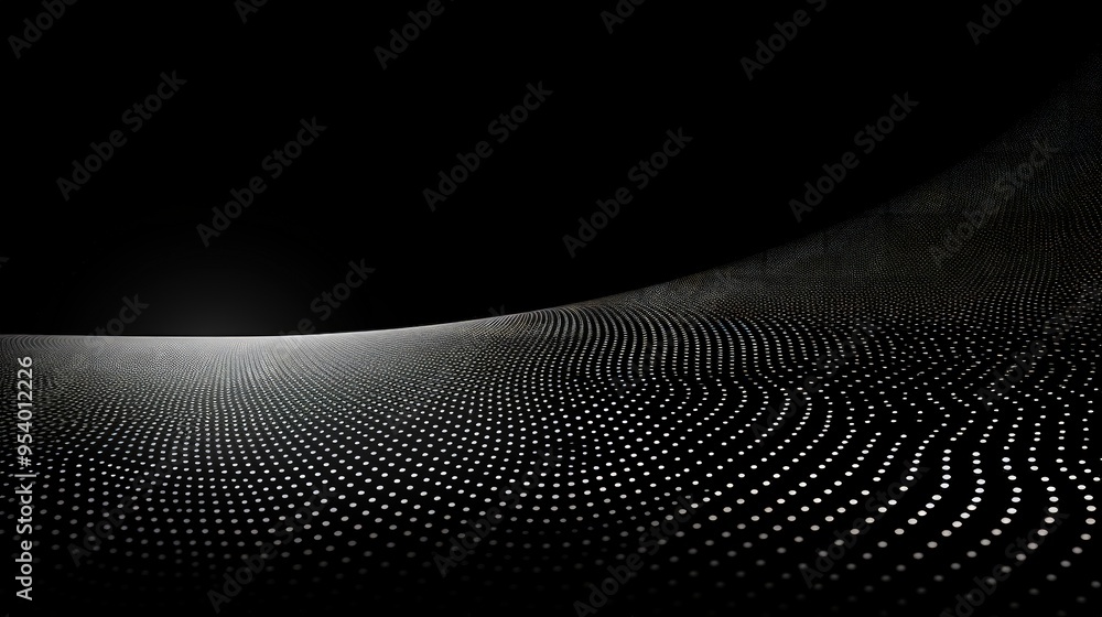 A minimalist abstract design featuring a curved surface with a pattern of dots, creating a sense of depth and motion. A minimalist abstract design featuring a curved surface with a pattern of dots, creating a sense of depth and motion.