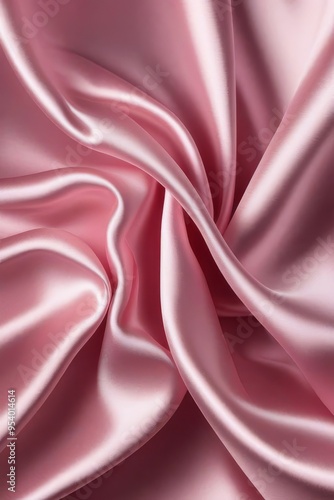 Obraz na płótnie Smooth elegant pink silk or satin texture can use as wedding background. Luxurious background design w salonie