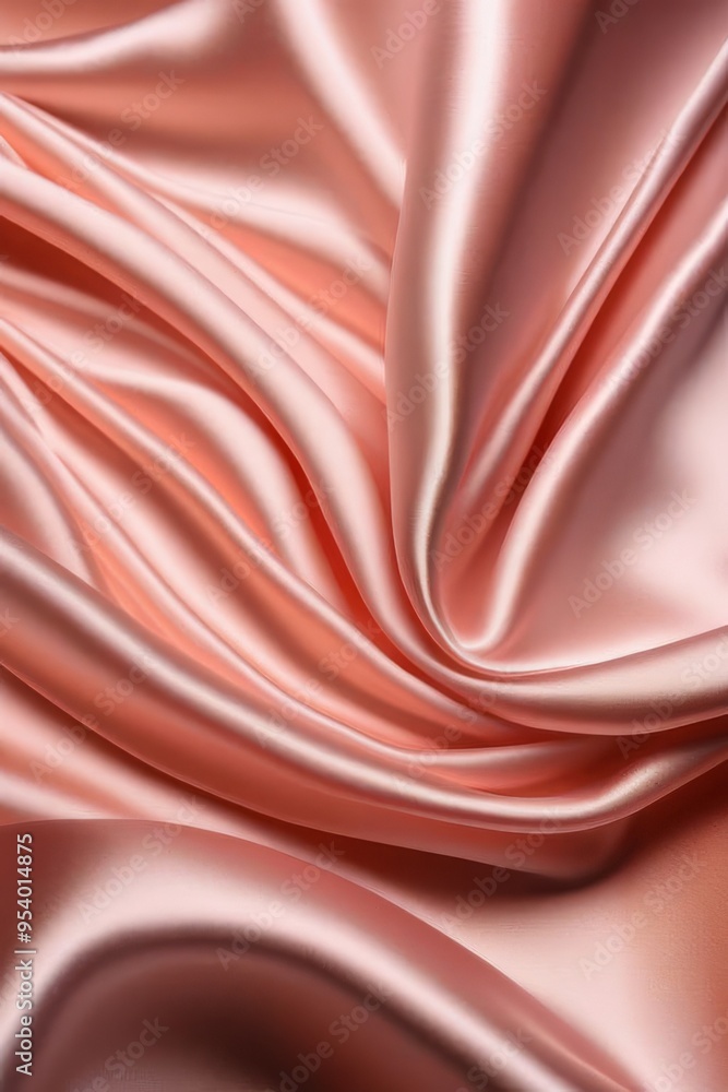 Smooth elegant pink silk or satin texture can use as wedding background. Luxurious background design