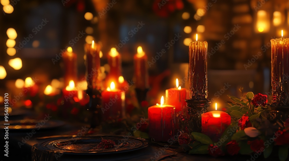 A single candle burns brightly in the darkness, casting a warm glow on the wooden table. A single candle burns brightly in the darkness, casting a warm glow on the wooden table.