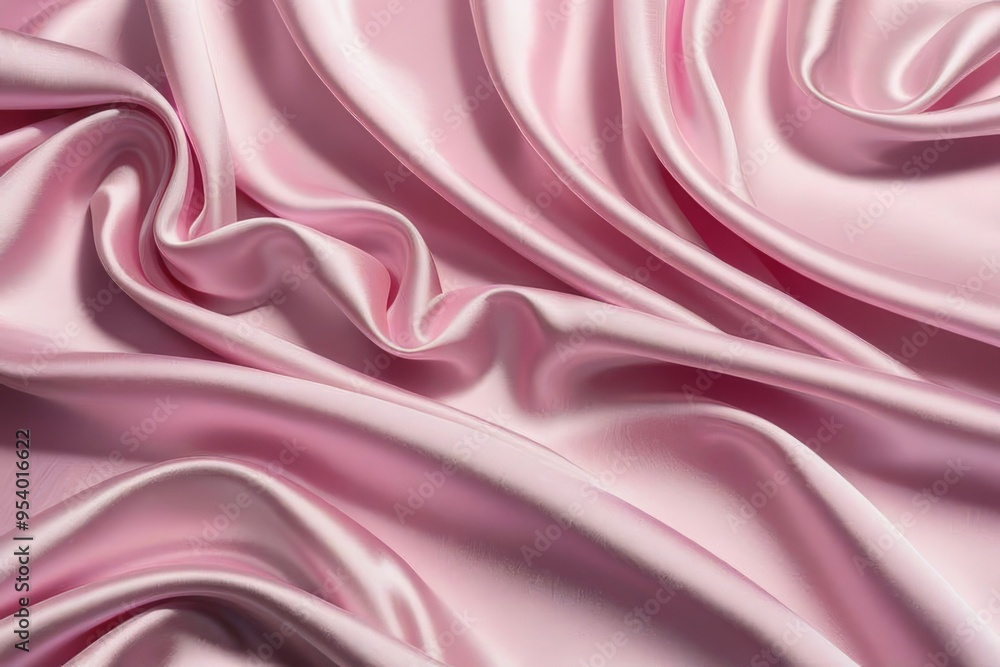 Texture background pattern. Pink silk fabric