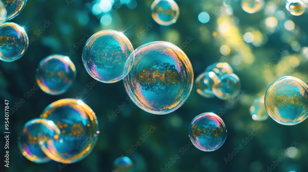 Soap bubbles background Soap bubbles background