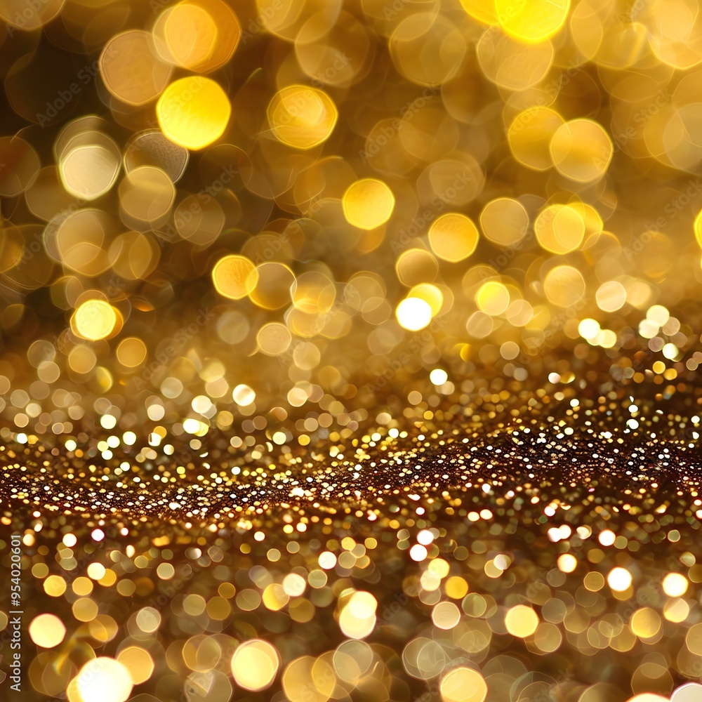A gold background with many small gold circles - generative AI A gold background with many small gold circles - generative AI