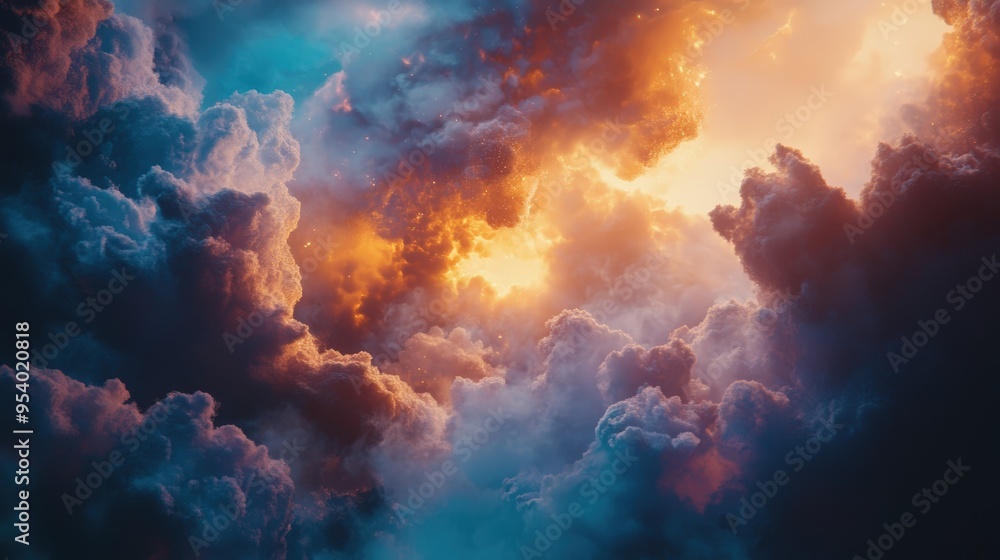 Sunrise with clouds. Sunrise with clouds.