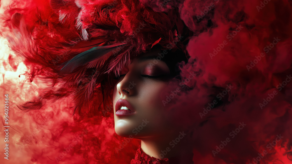 Fototapeta premium dreamy, fantasy, gas, water, mysterious, enigmatic, surreal, ethereal, mystical, fog, mist, haze, abstract, magical, fairy tale