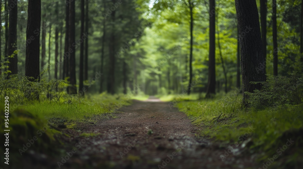 Fototapeta premium Path in the forest mockup
