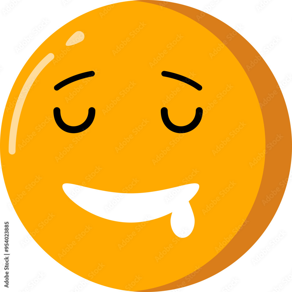 Drooling Emoticon Expression Drooling Emoticon Expression