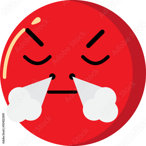 Angry emoticon expression