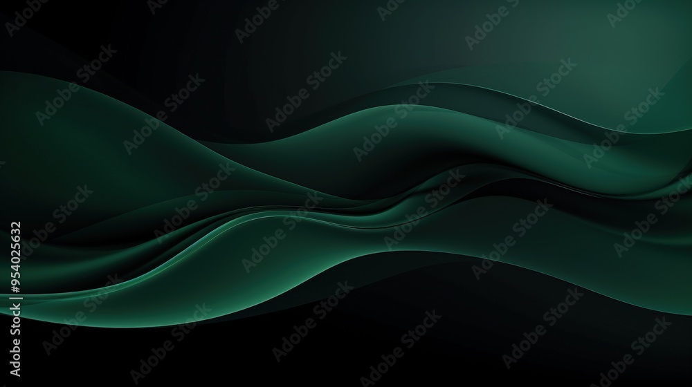 A smooth, flowing abstract design in dark green tones, creating a sense of depth and tranquility. A smooth, flowing abstract design in dark green tones, creating a sense of depth and tranquility.