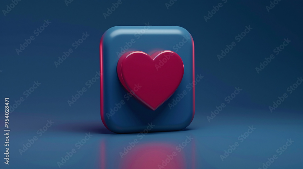 in love concept, 3d rendering of red heart on dark box shape, soft pastel background, uI ux motion graphics style valentines Day background love wins in love concept, 3d rendering of red heart on dark box shape, soft pastel background, uI ux motion graphics style valentines Day background love wins
