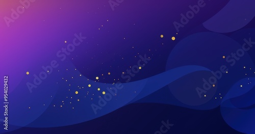 Wallpaper Mural A smooth gradient background with soft curves and scattered golden dots, ideal for digital design or presentations. Torontodigital.ca