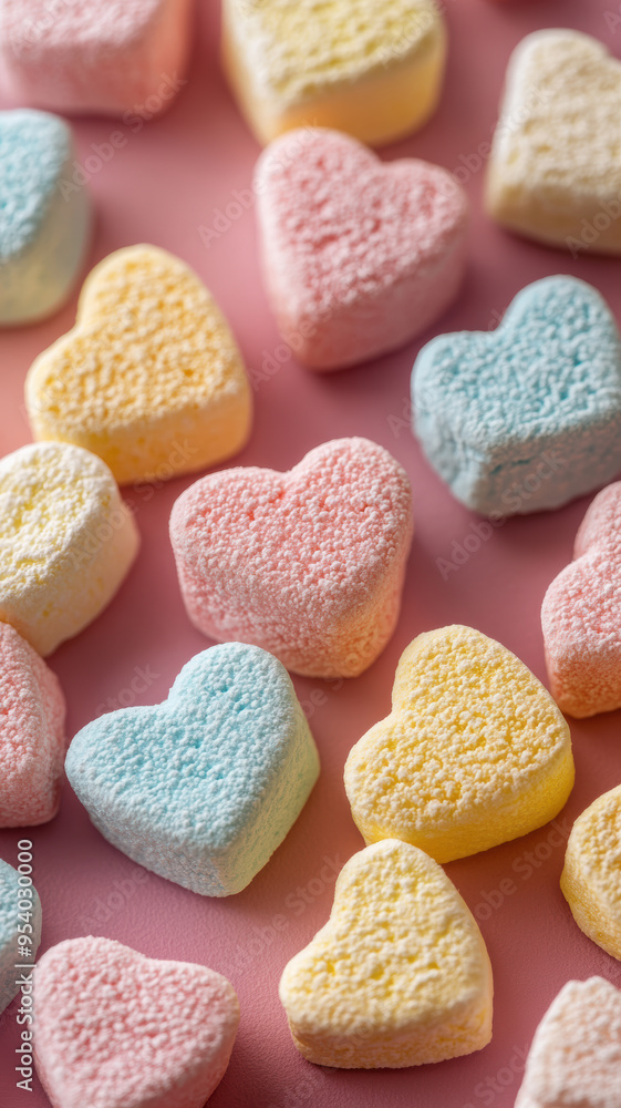 Pastel Marshmallow Texture Close-up Pastel Marshmallow Texture Close-up