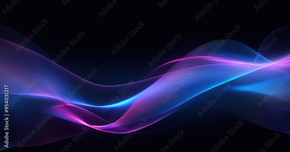 A vibrant abstract wave design with flowing colors creating a sense of motion and depth against a dark background. A vibrant abstract wave design with flowing colors creating a sense of motion and depth against a dark background.