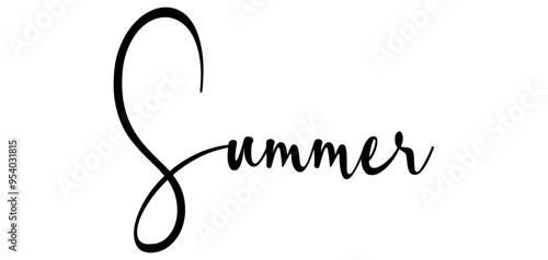 Summer - colore nero - parola nome scritta - ideale per websites, presentazioni, biglietti, banners, sweatshirt, stampe, cricut, silhouette, sublimazioni, etichette, adesivi
