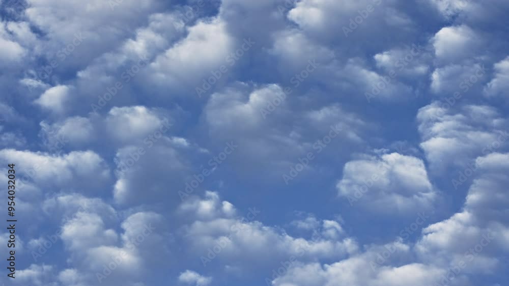 Puffy Clouds in Blue Sky Background 4K Timelapse Puffy Clouds in Blue Sky Background 4K Timelapse