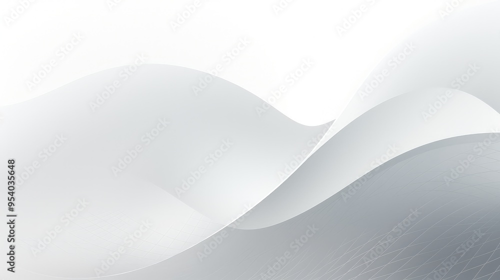 A smooth, abstract wave design in shades of white and gray, creating a modern and clean aesthetic. A smooth, abstract wave design in shades of white and gray, creating a modern and clean aesthetic.