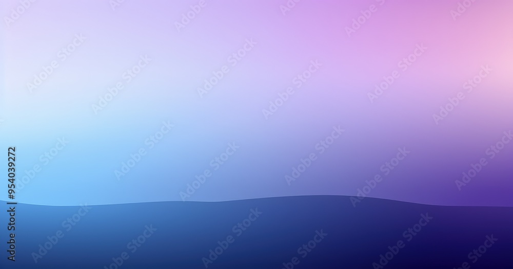 Obraz premium A gradient background featuring soft hues of blue, purple, and pink, creating a serene and calming atmosphere.