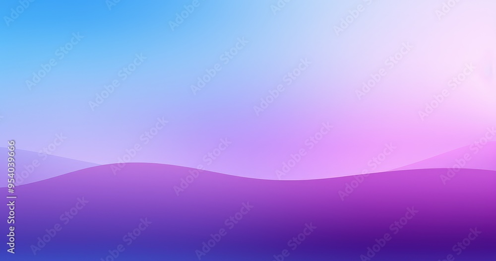 Obraz premium A smooth gradient background featuring soft hues of blue, purple, and pink, ideal for graphic design and digital art.