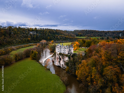 Walzin Castle in Autu,m photo