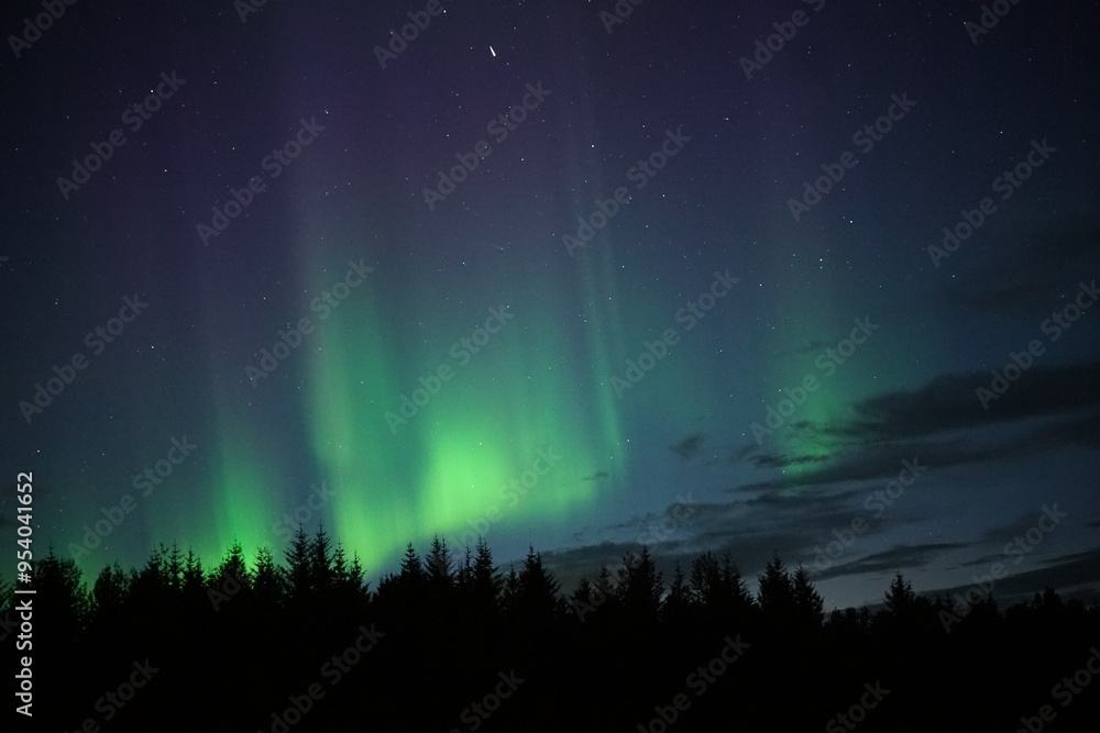 aurora borealis over the mountains aurora borealis over the mountains