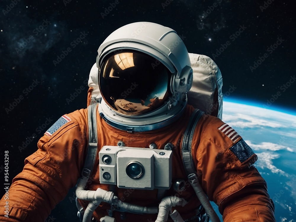 Cartoon Astronaut Astronaut in outer space, cartoon style. Cartoon Astronaut Astronaut in outer space, cartoon style.