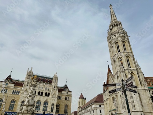 Turm der Matthias Kirche in Budapest.