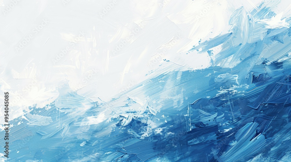 A textured abstract painting featuring shades of blue, resembling waves and water, evoking a sense of calm and tranquility. A textured abstract painting featuring shades of blue, resembling waves and water, evoking a sense of calm and tranquility.