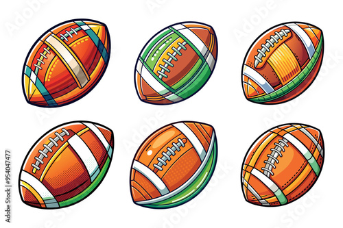 American football vector design, Vector pattern design oval ball in sports american football popular sport competition to find winner