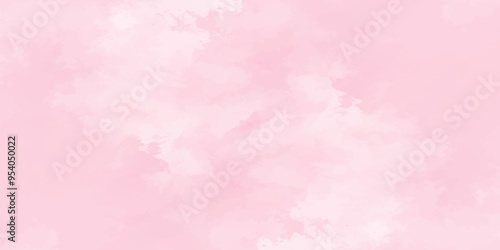 Abstract pink Wall Texture with Watercolor Brush Strokes. Soft pink pastel watercolor background. party invitation, packaging, surface design. Grunge and textured banner with free copy space.	