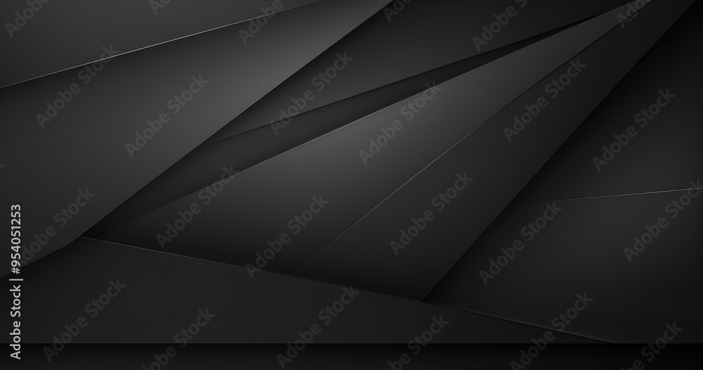 A sleek, modern abstract design featuring layered black geometric shapes. A sleek, modern abstract design featuring layered black geometric shapes.