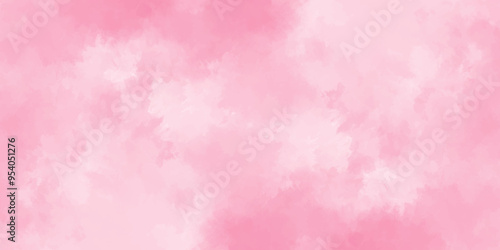Abstract pink Wall Texture with Watercolor Brush Strokes. Soft pink pastel watercolor background. party invitation, packaging, surface design. Grunge and textured banner with free copy space.	