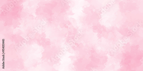 Abstract pink Wall Texture with Watercolor Brush Strokes. Soft pink pastel watercolor background. party invitation, packaging, surface design. Grunge and textured banner with free copy space.	