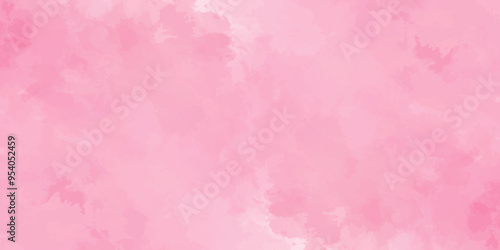 Abstract pink Wall Texture with Watercolor Brush Strokes. Soft pink pastel watercolor background. party invitation, packaging, surface design. Grunge and textured banner with free copy space.	