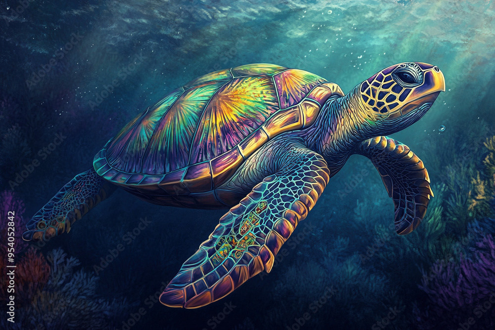 Fototapeta premium Meeresschildkröte