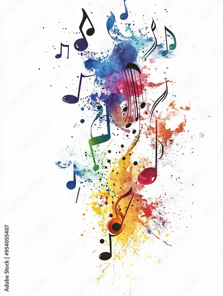Naklejka premium Music background graphics