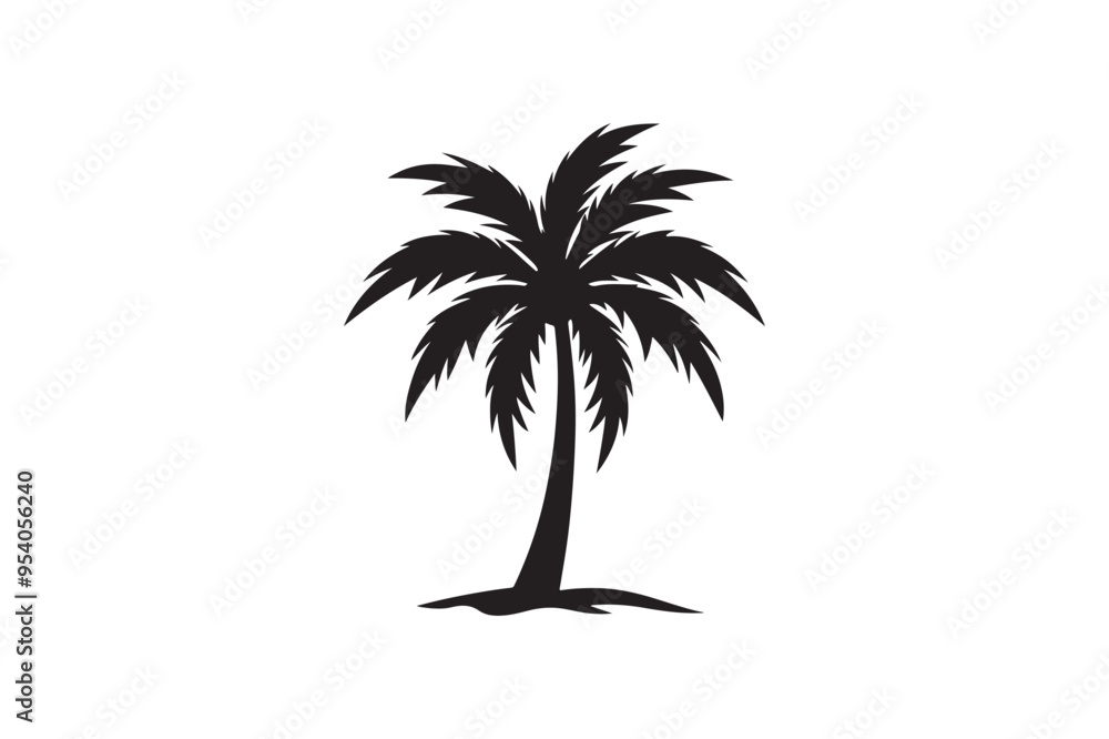 Coconut Palm tree silhouette vector illustration, Coconut tree silhouette, coconut tree silhouette png Coconut Palm tree silhouette vector illustration, Coconut tree silhouette, coconut tree silhouette png