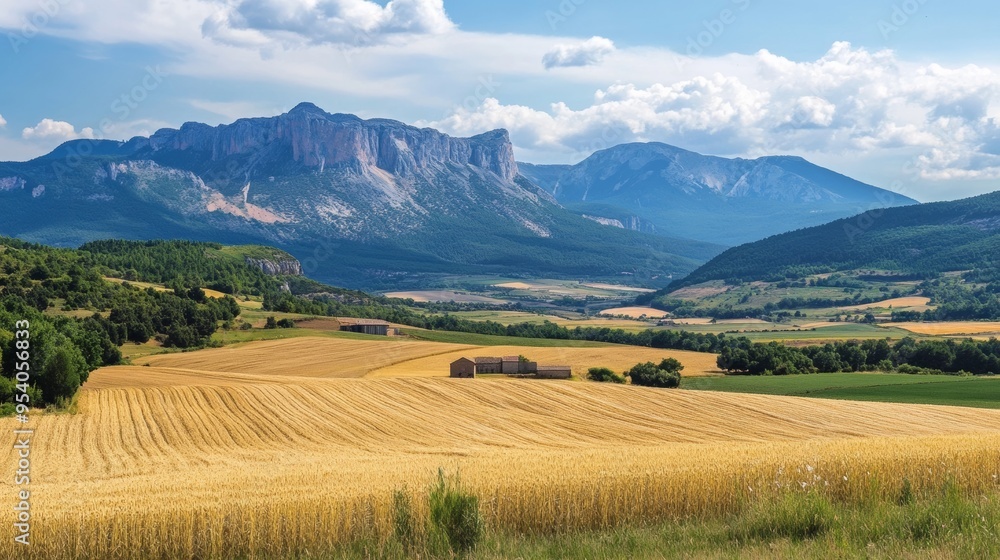 Spain's Huesca Sobrarbe's landscape. Spain's Huesca Sobrarbe's landscape.