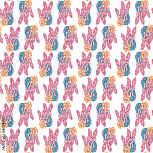 Easter print, children's print, bunny egg print