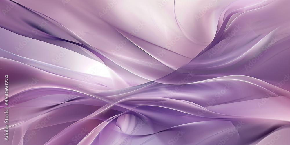 Obraz premium Smooth ribbons of purple with easy transitions, creating an elegant texture.