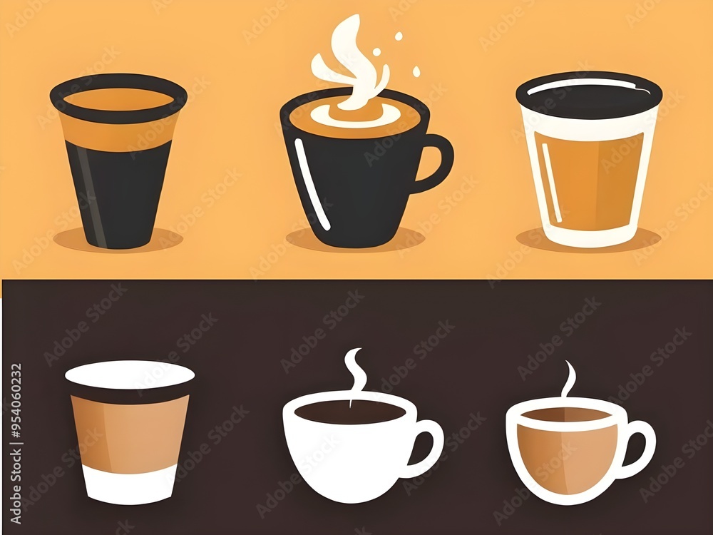 Brewed Perfection: Coffee Vector Art Brewed Perfection: Coffee Vector Art