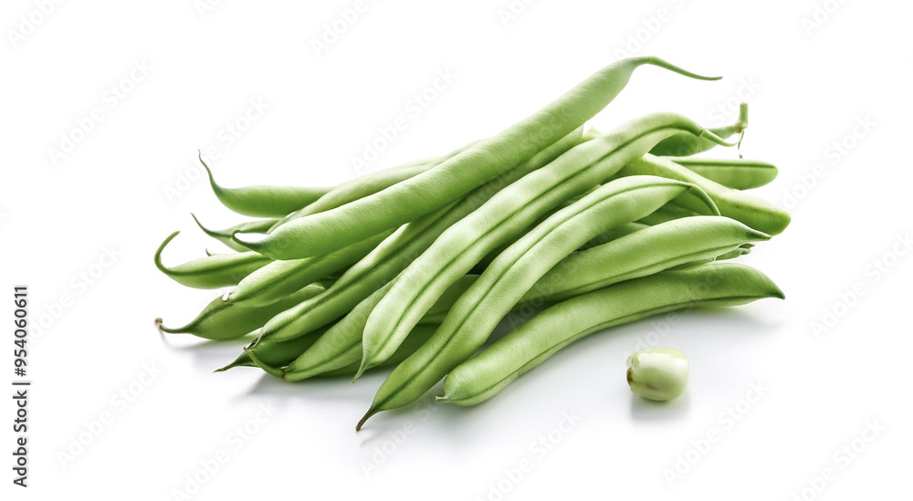green beans fresh vegetable isolated on white background green beans fresh vegetable isolated on white background