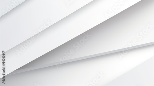 A clean and modern abstract design featuring overlapping white layers  ideal for backgrounds or minimalist aesthetics.
