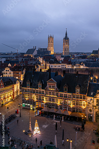 Christmas holiday in Ghent, Belgium