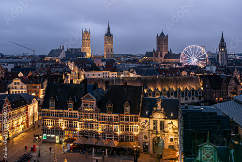 Christmas holiday in Ghent, Belgium