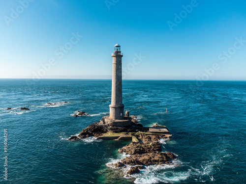 Normandy sea lighthouse panorama French La Manche