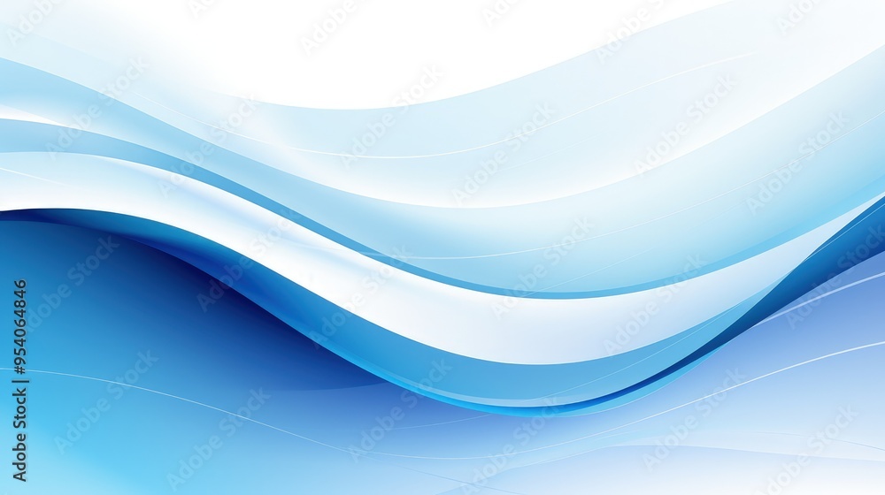 A smooth, flowing abstract design in shades of blue and white, ideal for backgrounds or digital presentations. A smooth, flowing abstract design in shades of blue and white, ideal for backgrounds or digital presentations.