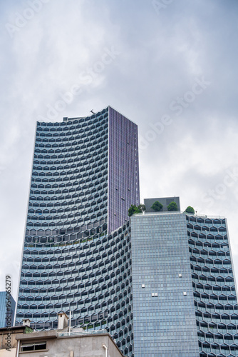 Singapore - August 19, 2023: Duo Singapore modern skyscrapers