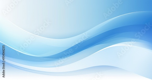 A smooth gradient background featuring flowing blue waves, ideal for digital designs and presentations.