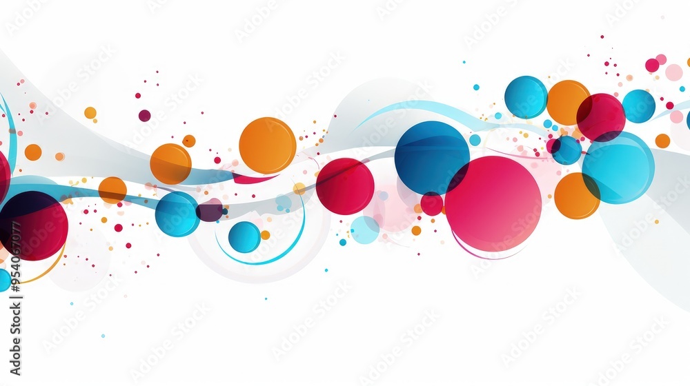 A vibrant abstract design featuring colorful circles and flowing shapes, ideal for backgrounds or graphic elements. A vibrant abstract design featuring colorful circles and flowing shapes, ideal for backgrounds or graphic elements.